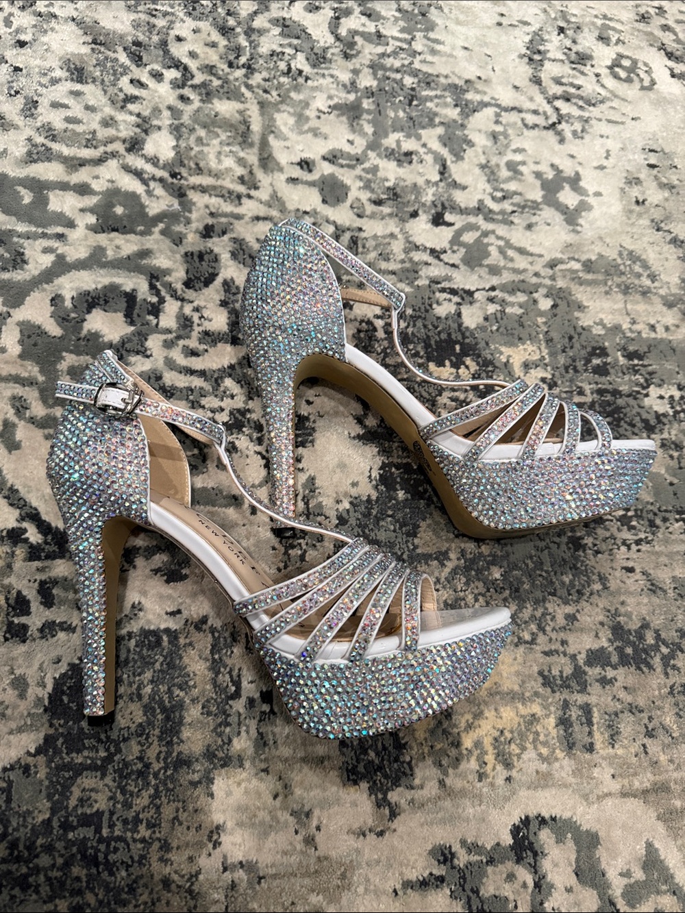 Marc Defang Custom Swarovski Crystal Platform Heels - Picture 4 of 5